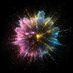 fireworks in the night sky