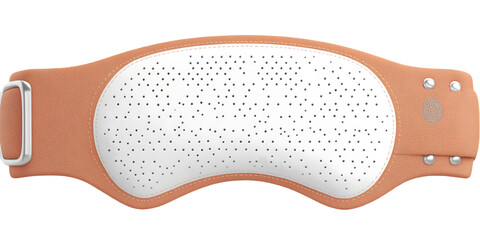 Obraz premium Isolated Brown Equipment Design With Perforated White Surface on Transparent Background