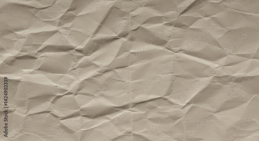 Poster wrinkled beige paper texture background for graphic design elements