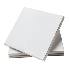 Blank white square boxes stacked