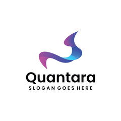Fototapeta premium Quantara Logo Design Modern Abstract Brand Identity