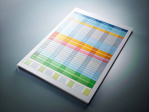 Professional Specification Sheet Template Design - Rule of Thirds Composition
