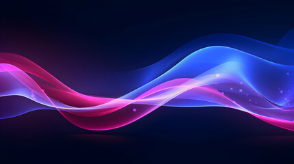 Naklejka premium Ethereal gradients intertwined, creating a digital flow of modern abstract energy