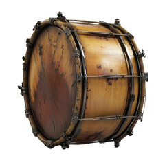 Aged antique drum, detailed view