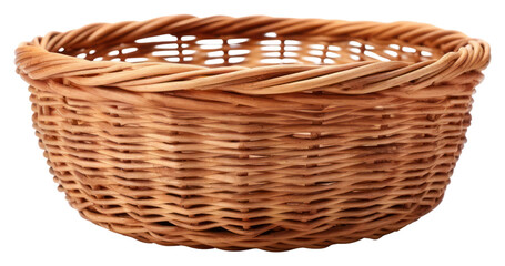 PNG Basket wicker white background handicraft.