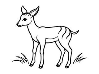 A striking deer silhouette vector illustration captures the elegant form of the animal