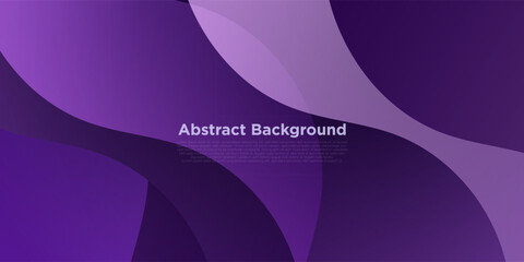 Abstract dark purple wave pattern background. Simple curve wave fluid banner background. Eps10 vector