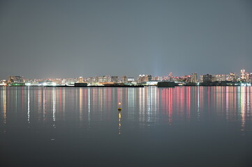 Night view of Tokyo Bay