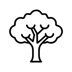 beech tree line drawn outline vector art - illustration of beech tree isolated transparent background