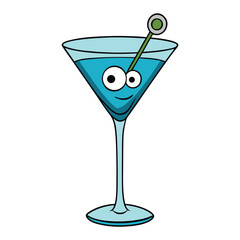 A spooky martini served with eerie eyeball garnishes floating in the glass—perfect for Halloween parties or creepy cocktail nights with a chilling twist.