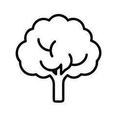 cottonwoodtree line drawn outline vector art - illustration of cottonwoodtree isolated transparent background