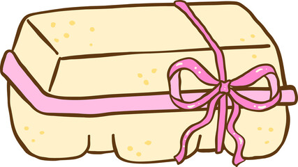 Cute Coquette Carton Of Eggs Illustration Hand Drawn, Pastel Farmer Market