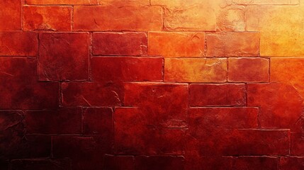 Vibrant textured brick wall urban setting abstract art warm colors close-up view artistic expression