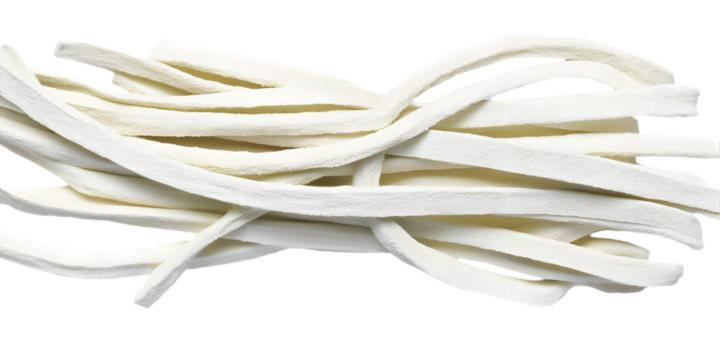 Abstract White Ribbons on Transparent Background Illustrative Design