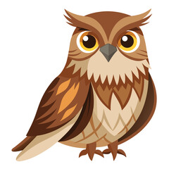 Potoo birds set shilhotee vector isolated on white background