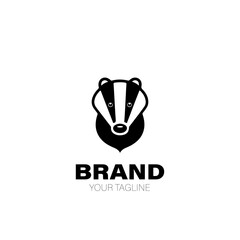 Badger Logo. Badger Logo Design. Badger Logo Brand. Badger Logo Vector Design Isolated on White Background