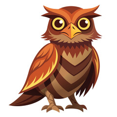 Potoo birds set shilhotee vector isolated on white background