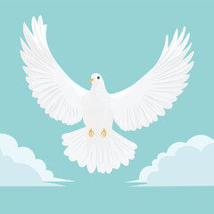 White Dove illustration EPS Vector