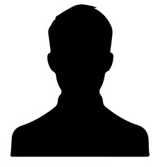 PNG Silhouette profile transparent illustration isolated element on transparent background