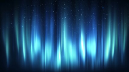 Abstract glowing light beams in a dark space