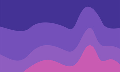 Layered Purple Pink Vector Wave Background
