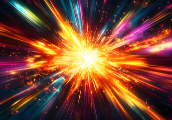 4輝きの起源ビッグバンの瞬間 Gererated AI