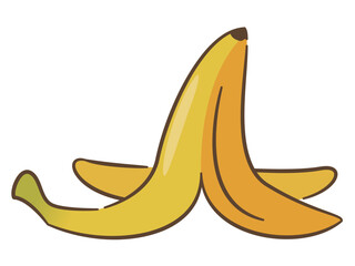 バナナの皮のイラスト