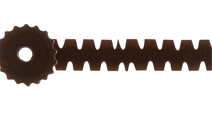 Gear Cogwheel Mechanism Isolated on Black Abstract Industrial 3D Illustration