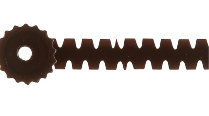 Gear Cogwheel Mechanism Isolated on Black Abstract Industrial 3D Illustration