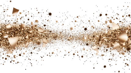 Gold Glitter Explosion Abstract Illustration Background