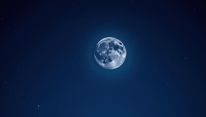 Obraz premium Moonlit night sky