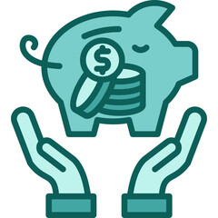 Savings solid icon