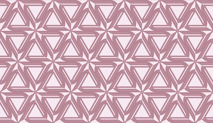 Vector Seamless illustration with pattern in triangles style. Curved line. Decorative design for For interior wallpaper, smart design, fashion print.
