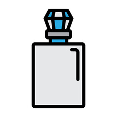 Perfume Bottle Vector Filled Icon Design
