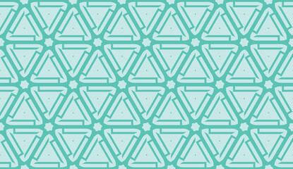 Smart background with decorative triangles layot. Vector illustration. Blue, turquoise color . Decorative design for you idea. Seamless