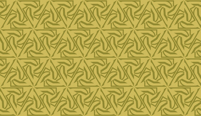 Vector design. Illustration with triangles line. Modern decorative background. dirty orange color. seamless