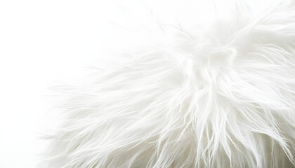 Obraz premium Close-up of fluffy, white, textured fibers. Soft, light, and airy feel