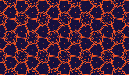 Curved line. Triangular style. Vector illustration.