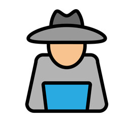 Fraud Vector Filled Icon Design