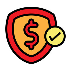 Insurance Vector Filled Icon Design