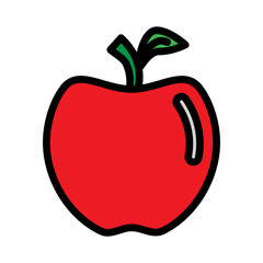 Apple Vector Filled Icon Design