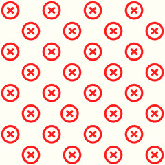 X Cross Vector Seamless Pattern