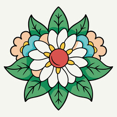 vector illustration of a flower