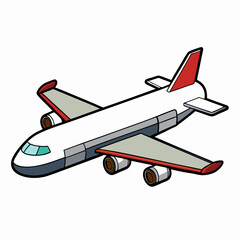 vector illustration of airplane