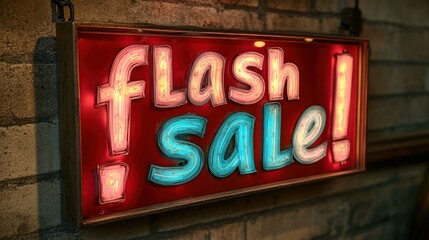 Retro Flash Sale Sign