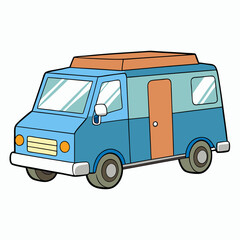 vector cartoon truck