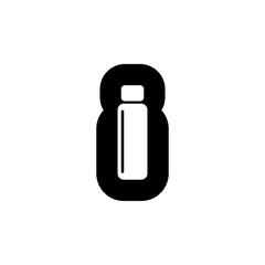 Number 8 logo with bottle inside