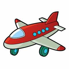 airplane isolated on white background