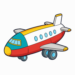toy helicopter vector illustration