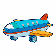 vector illustration of airplane